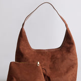 Suede Daily Leather Tote