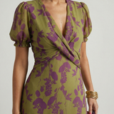 Virel | Entspanntes Blumenkleid in Midi-Länge