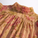 Rosario | Langes Blumenkleid aus Chiffon