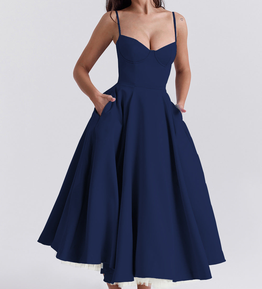 YLIANA | Romantisches Sommer Midi Kleid