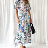 Celine | Weibliches Kleid mit Blumenmuster