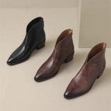 Chloe - Luxuriöse Niedrig-Absatz Stiefeletten