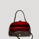 Borsa Mayfair aus Leder und Rafia Limited Edition Testa di Moro