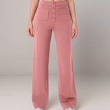 Elastische Hose mit hoher Taille