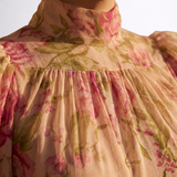 Rosario | Langes Blumenkleid aus Chiffon