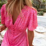 Soleil Drape Midi Kleid