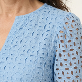 Brielle | V-Ausschnitt Kurzarm Schichtkleid Midi