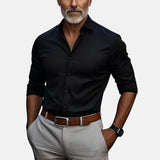 Herren Slim Fit Business Hemd mit Knitterfrei