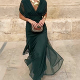 Lady™ - Elegantes Maxikleid für festliche Anlässe mit V-Ausschnitt