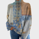 Matilda - Künstlerischer Strick-Turtleneck-Pullover