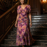 Calen | Off-Shoulder Fließende Midi-Kleider