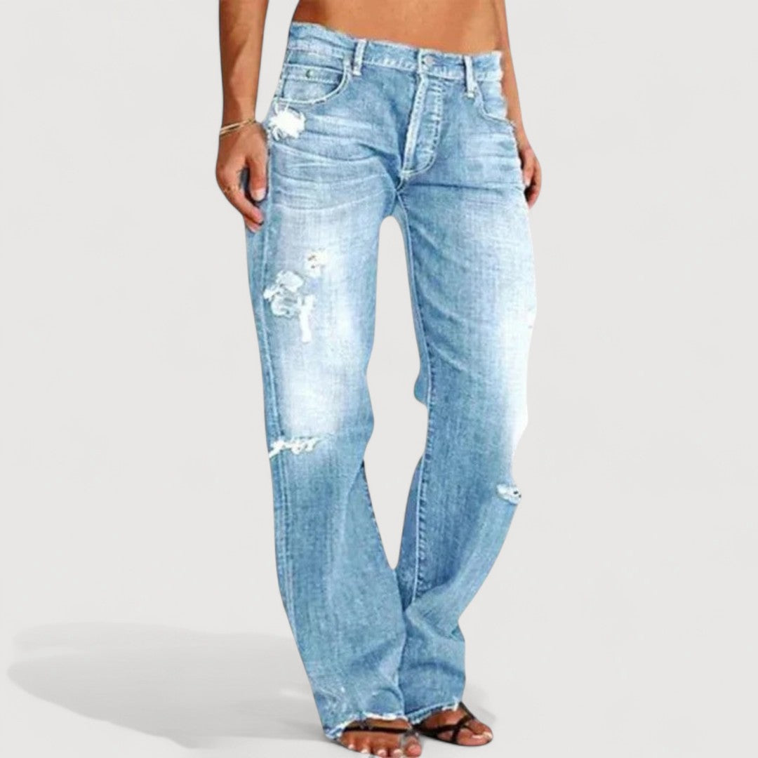 Hazel Relaxed Wide-Leg Jeans