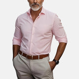 Herren Slim Fit Business Hemd mit Knitterfrei