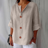 Van Elst Mode® | Minimalistische Bluse mit Vertikaler Struktur
