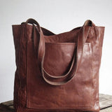 THESSALY | Klassische Leder-Tote