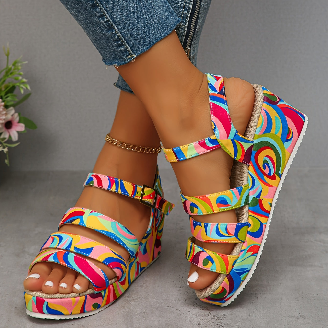 Selora | Plattform Riemchensandalen