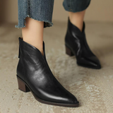 Chloe - Luxuriöse Niedrig-Absatz Stiefeletten