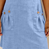 Baumwollkleid mit Reißverschluss