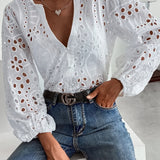 Van Elst Mode® | Bestickte Bluse