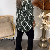 Van Elst Mode® | Bluse mit Grafischem Druck