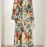 Celine | Weibliches Kleid mit Blumenmuster