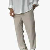 Herren Relax Fit Plissee Hose – Eleganter und Bequemer Alltags- und Business-Look