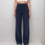 Elastische Hose mit hoher Taille