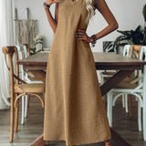 Clara | Ärmelloses Maxikleid