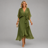 Monica | V-Ausschnitt Kleid