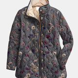 Niva | Vintage Blumenmuster Steppjacke