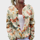 Eabha - Leichter Blumencardigan