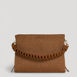 Braid-Handtasche aus Leder und Rafia Limited Edition Leder
