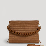 Braid-Handtasche aus Leder und Rafia Limited Edition Leder