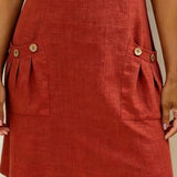 Baumwollkleid mit Reißverschluss
