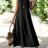 Clara | Ärmelloses Maxikleid