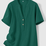 Van Elst Mode® | Elegante V-Ausschnitt Bluse