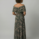 Calen | Off-Shoulder Fließende Midi-Kleider