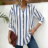 Van Elst Mode® | Bluse mit klassischen Streifen und moderner Eleganz