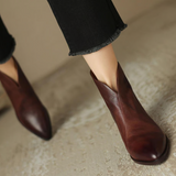 Chloe - Luxuriöse Niedrig-Absatz Stiefeletten