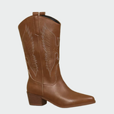 Charlotte - Kunstleder Western Cowboy Stiefel