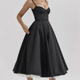 YLIANA | Romantisches Sommer Midi Kleid