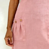 Baumwollkleid mit Reißverschluss