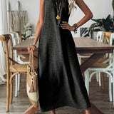 Clara | Ärmelloses Maxikleid