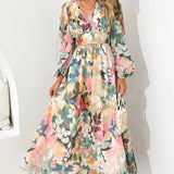 Celine | Weibliches Kleid mit Blumenmuster