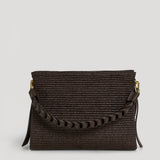 Braid Tasche aus Leder und Rafia Limited Edition Testa di Moro
