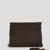 Braid Tasche aus Leder und Rafia Limited Edition Testa di Moro