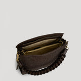 Braid Tasche aus Leder und Rafia Limited Edition Testa di Moro