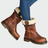 Jessica - Gefütterte Stiefel aus Kunstleder für den Winter