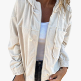 MOREAU LYON | DAMEN HOODIE AUS RIPPENVELVET