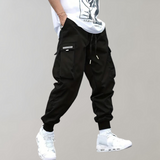 Herren Cargo Jogginghose – Lila Streetwear-Hose mit Reißverschlusstaschen & Bündchen